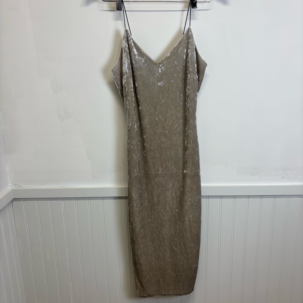 Women’s Akira Velvet Champagne Dress